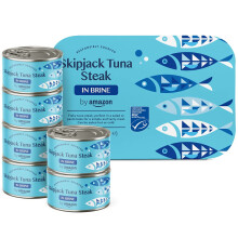 by Amazon Skipjack Tuna Steak in Brine, 6x195g