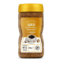 by Amazon Gold Instant Coffee Medium Roast 200g Rainforest Alliance Certifi
