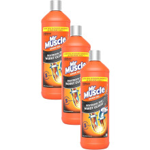 Mr Muscle Drain Unblocker, Drain Cleaner Power Gel, 1 Litre (Packaging May Vary) (Pack of 3)