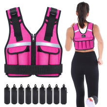 Sportneer Adjustable Weight Vest 0.9kg to 8kg, 9-in-1 Quickly Adjustab