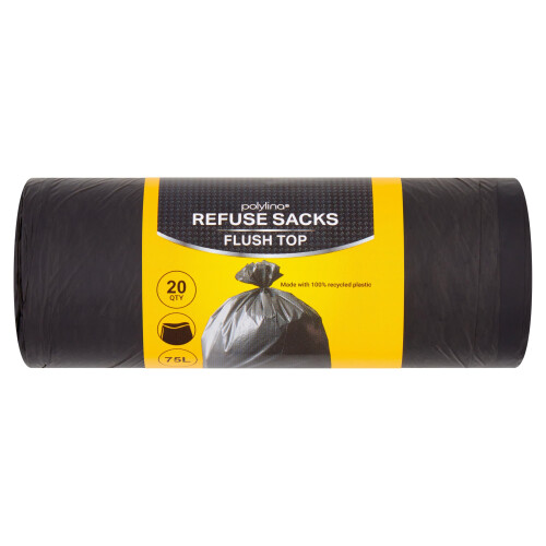 Polylina 20 Refuse Sacks Flush Top