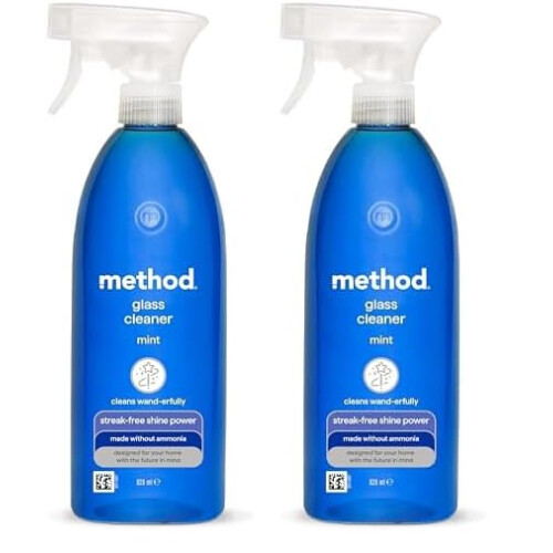 Method Method Glass Cleaner Spray, Mint, 828 ml (Pack of 2)