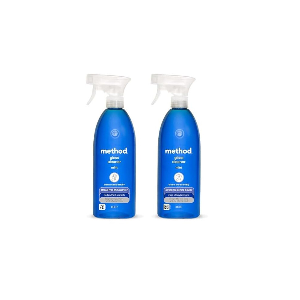 Method Glass Cleaner Spray, Mint, 828 Ml (Pack Of 2)