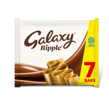 Galaxy Ripple Milk Chocolate Bars Multipack 7 x 30g – Milk Chocolate