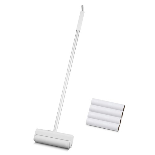 Swan Swan Elevate Handheld Lint Roller with 4 Pack Adhesive Strip, White EEJB381