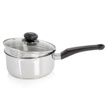 Swan Townhouse 18cm Saucepan with Glass Lid, Stainless Steel SWPS5029SS