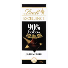 Lindt EXCELLENCE Dark 90 Percentage Cocoa dark chocolate bar 100 g