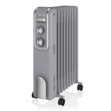 Swan 9 Finned Oil Filled Radiator, 2000W, Grey, SH60010GRN