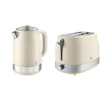 Swan Retro Revive, Kettle and 2 Slice Toaster Twin Pack Cream EEJB371