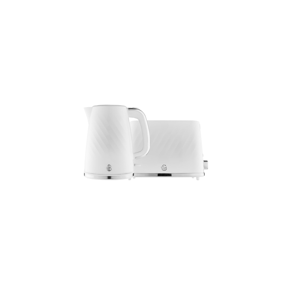 Swan Windsor Set, 1.7L Kettle, 2 Slice Toaster, Eejb258 White