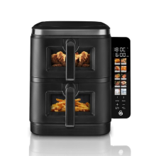 Swan 11L Twin Stack Air Fryer with Swan Cyclone Technology, Black SD10522BLK