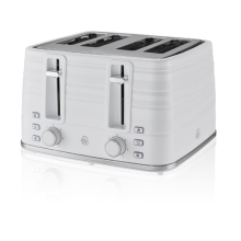 4 Slice Toaster by Swan ST31054WN Symphony Range in White