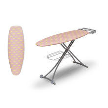 Swan x Lynsey Large Ironing Board and Ironing Board Cover, Pink & Grey EEJB377