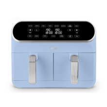 Swan Dual Basket Air Fryer - Retro, 8L, 1.7KW, Blue, SD10519BLU