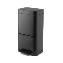 Swan Stealth Dual Recycling Sensor Bin, 70L, Black SWKA4501BLKN