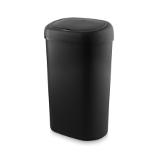 Swan Oval Sensor Bin, Large 55L Capacity, Black SWKA4522BLK