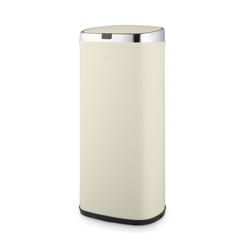 Swan Swan Townhouse Square Sensor Bin, Cream SWKA4516CN