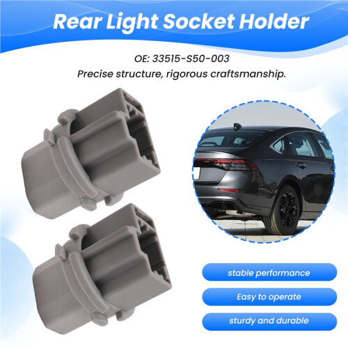 2Pcs Brake Tail Lamp Rear Light Socket Holder for  Accord 1