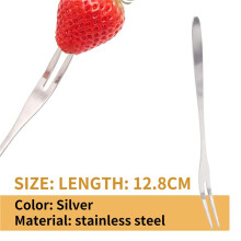 12 Pcs Dessert Forks,5.1 InchStainless Steel Salad Fruit Fork Tasting Forks Cocktail Fork
