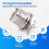 UHF Female SO239 Jack Bulkhead Solder Panel Mount RF Straight Connector,silver 8
