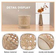 Rattan Chopsticks Storage Handmade Spoon Organizer Holder Pen Pencils Organization Vase Support Home Kitchen Table Decor