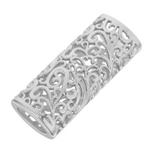 Boîtier Métal Argent À Motif Creux Pour Briquet Voyage Outdoor