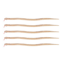 10Pièces Figurine Serpent Bois Souple Jouet Enfants
