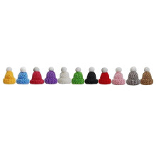 110PCS Knitting Hats Christmas Knitting Doll Hats Wool Hat for Christmas Ornaments DIY Art and