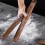 Black Walnut Wood Rolling Pin Perforated Solid Wood Baking Dumpling Sticks Kitchen Tool for Baking Pie Pastry 3
