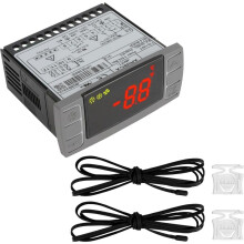 Substituição para Controladores de Temperatura XR06CX-4N1F1, Ideal para Refrigeradores Comerciais de 120 V 50-60 Hz, Termostato Digital
