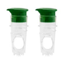 2 Stuks Handmatige Citroensappers van Plastic, Fruitpers en Groen