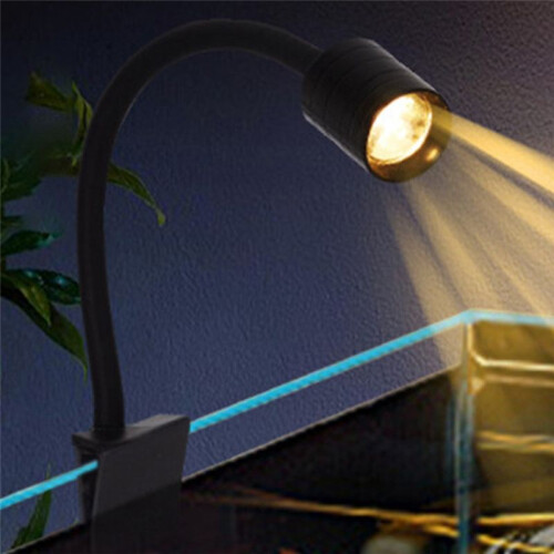 Aquarium Rotating Small Clip Light USB Light Clip Fish Tank Open Glass Container Soft Light 1