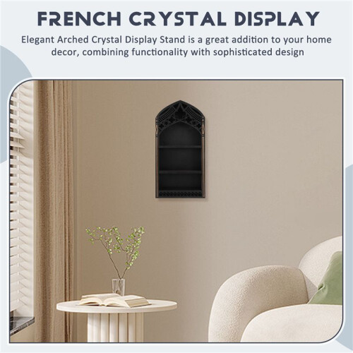 Arched Crystal Stand French Crystal Display Stand Wall Decoration B 1