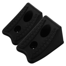 4Pcs Black Plastic Wheel Chocks for Off-Road Vehicles and Trailers