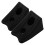 4Pcs Black Plastic Wheel Chocks for Off-Road Vehicles and Trailers 1