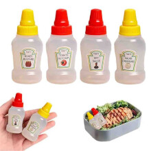 Ketchup Bottles for Bento Box Accessories, Condiment Bottles Plastic Bottles Containers Empty Ketchup