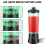Professional USB Rechargeable 600ML Portable Blender Electric Juicer Fruit Mixer  Blender 10