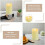 Velas Sem Chama com Bateria Recarregável, Velas Eletrônicas, Velas de LED para Casamento, Halloween, Natal 3x7 Polegadas 6