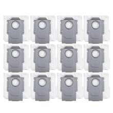 12 Pack Dust Bags for S7 Maxv Ultra S7 Pro Ultra Robot Vacuum, 3.6 L Large Capacity Disposable Replacement Bag