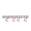 2Pcs Silver Mop Broom Holder Wall Mount Sundries Organizer Hooks 1
