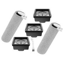 6PCS Hepa Filter Roller Brush Replacement Compatible with Truclean W20 / 2C / 4C / 2 Lite Wet Dry Vacuum Cleaner Parts