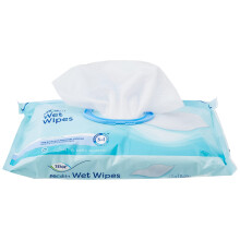 Tena Wet Wipes with Plastic Lid, XL Size: 30 x 20 cm, 48 Wipes (Pack of 1)
