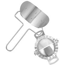 1Set Stainless Steel Dumplings Mold Silver Kitchen Tool Dumpling Maker