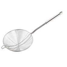 3Pcs Stainless Steel Food Serving Skimmer with Ergonomic Handle Silver