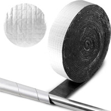 Pipe Insulation Wrap 32.8 FT Foil Outdoor Foam Pipe Wrap Insulation Tape Self Adhesive for Winter Freeze Protection