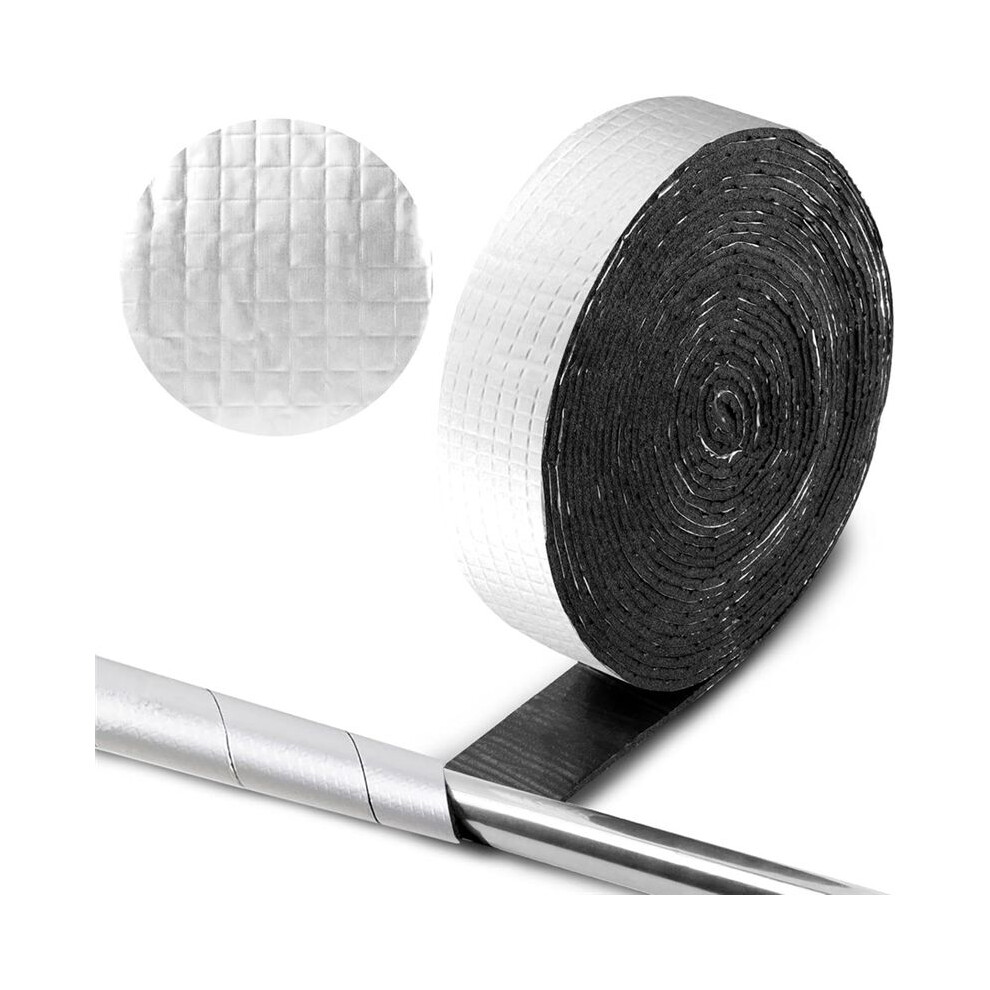 Pipe Insulation Wrap 32.8 Ft Foil Outdoor Foam Pipe Wrap Insulation Tape Self Adhesive For Winter Freeze Protection 6031119617494