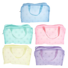 30Pcs Floral Pattern Waterproof Cosmetic Pouches Travel Toiletry Bags