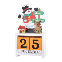 Julbordskalender Bordsskiva Nummer Datum TräKlossar Kalender NedräKning Xmas Skrivbordskalender Juldekor B