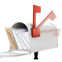 Mailbox Flag Mailbox Supplies Practical Mailbox Signal Durable Upgrade Universal Sturdy for Outdoor Wall Decor