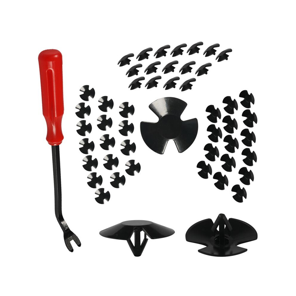 50Pcs Hood Insulation Retainer Clips With Fastener Remover For Grand Cherokee Ram, Replace 4878883Aa 6033189742885